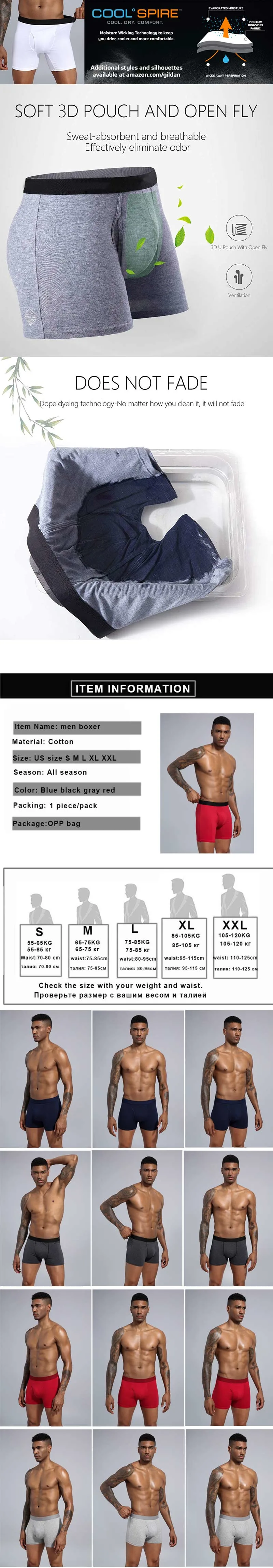 OEM ODM Custom Logo Underwear Men Boxer Shorts Customize Boxers Briefs