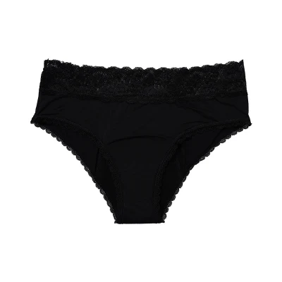 S-Shaper Ladies Menstrual Period Underwear MID Waist Cotton Lace Leak-Proof Postpartum Briefs