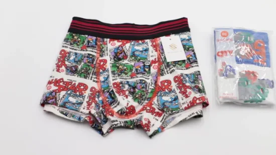 OEM Comfortable 100% Cotton Underwear Boys Briefs (JMC31010)